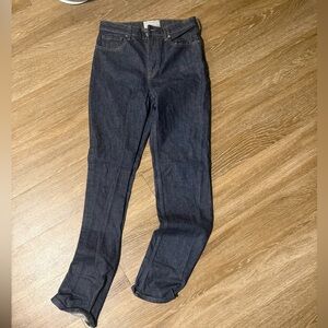 Everlane Dark high rise Straight Leg Jeans